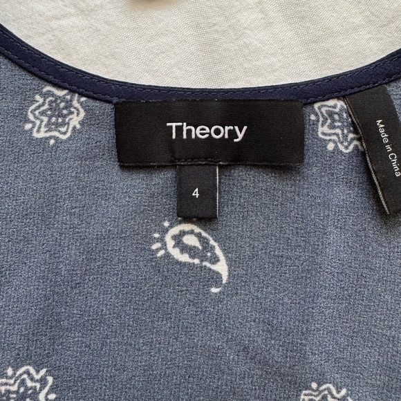 Theory Apalania Bandana Tank Dress Size 4 - Picture 9 of 10